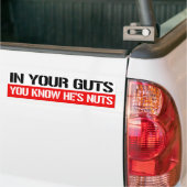 Je weet dat hij gek is in je gast.  bumpersticker (Op Truck)