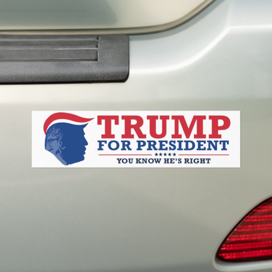 Je weet dat hij gelijk heeft - ReTrumplican.png Bumpersticker (Op auto)