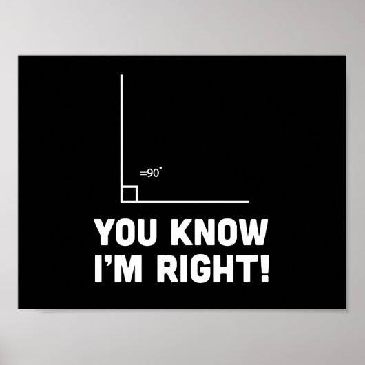 Je weet dat ik gelijk heb. poster (Voorkant)