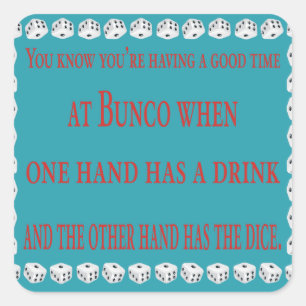 Je weet dat je een goed moment hebt vierkante sticker