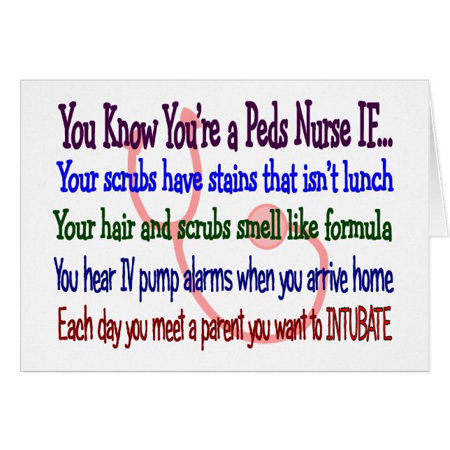 "Je weet dat je een Peds Zuster bent als..." (Voorkant Horizontaal)