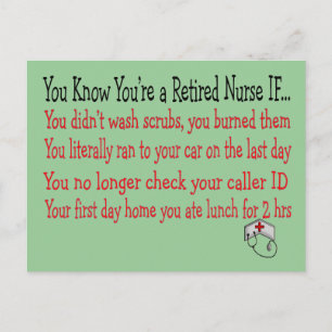 Je weet dat je een VERKEERDE VERPLEEGKUNDIGE bent Briefkaart