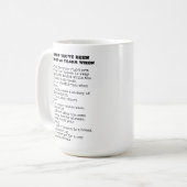Je weet dat je getrouwd bent geweest (voeg jaren t koffiemok (Voorkant links)