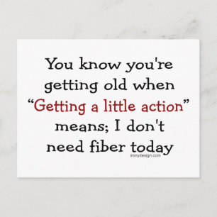 Je weet dat je oud wordt als briefkaart