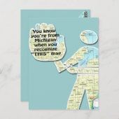 Je weet dat je uit Michigan bent als je het herken Briefkaart (Voorkant / Achterkant)