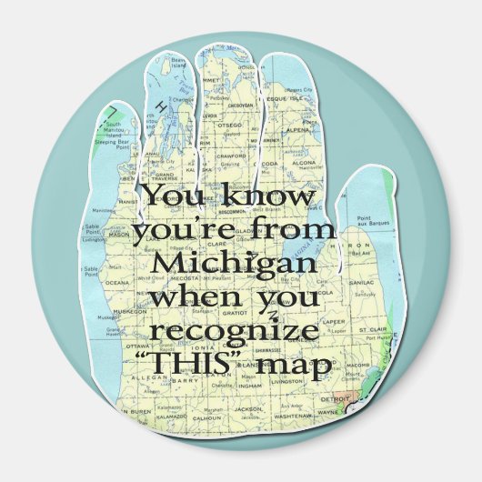 Je weet dat je van Michigan bent als Magneet (Voorkant)