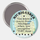 Je weet dat je van Michigan bent als Magneet (Voorkant / Achterkant)
