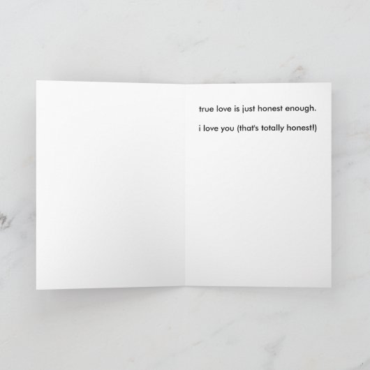 Je weet dat ze van je houdt feestdagen kaart (Binnen)