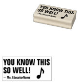 "JE WEET DIT ZO GOED!" Feedback Rubberstempel Rubberstempel (Gestempeld)