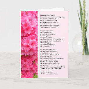 Je weet hoe je moet luisteren. kaart