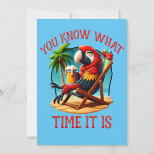 Je weet hoe laat het is feestdagenkaart