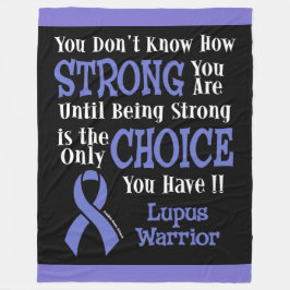 Je weet niet hoe sterk... Lupus Fleece Deken