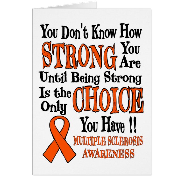 Je weet niet hoe sterk...MS (Voorkant)