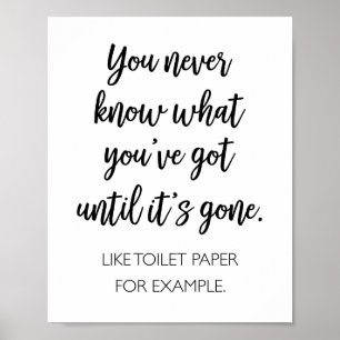 Je weet nooit wat je hebt poster