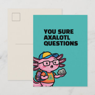 Je weet zeker axolotl vragen Grappige Sarcastische Briefkaart
