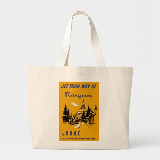 Je weg naar Rangoon Grote Tote Bag (Voorkant)