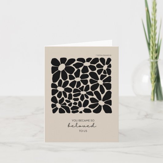 Je werd geliefd Dank je liefde Kaart (Voorkant)