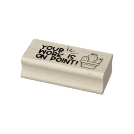 Je werk is op Point Teacher Stamp Rubberstempel