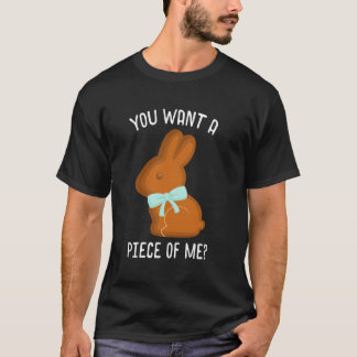 Je Wil Een Stuk Van Mij Konijn Gelukkig Pasen Eier T-shirt
