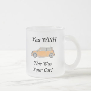 Je wilt dat dit je auto was! matglas koffiemok