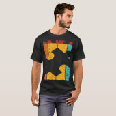 Je wilt een stuk van me Retro Jigzaag Puzzling T-shirt (Voorkant volledig)