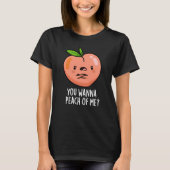Je wilt me met grappige fruitpun donker BG peutere T-shirt (Voorkant)