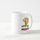 Je wilt Pizza me Funny Cartoon Mok (Voorkant rechts)