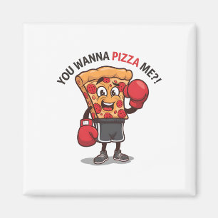 Je wilt pizza van mij grappige gym workout boksen magneet