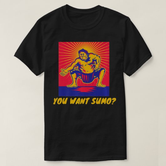 Je wilt Sumo Premium T-shirt (Design voorkant)