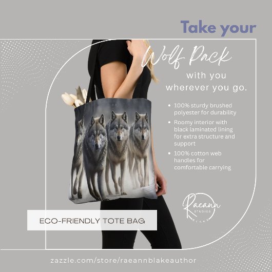 Je Wolf Pack Tote Draagtas