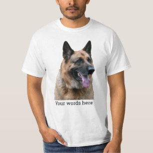 Je woorden en een sluiting van een Duitse herderho T-shirt