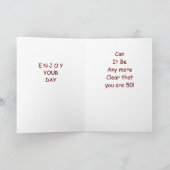 JE WORDT "50" WAT DENK JE DAARVAN KAART (Binnen)