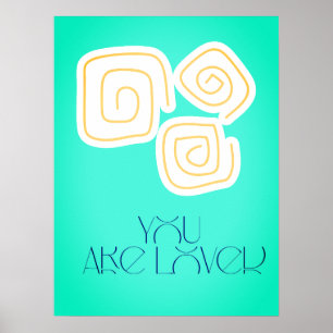 Je wordt bemind kinderkamer muur kunst print