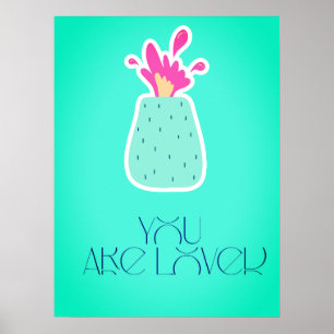 Je wordt bemind kinderkamer muur kunst print