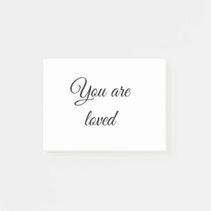 Je wordt bemind zon motivatie citaat mindful gezeg post-it® notes