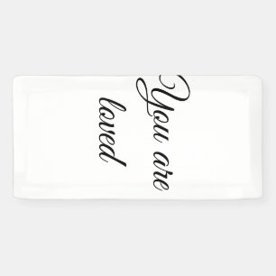 Je wordt bemind zon motivatie citaat mindful gezeg spandoek