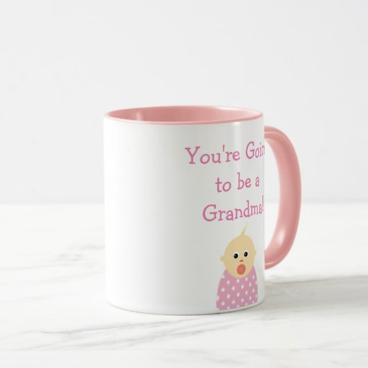 Je wordt een oma koffie-mok mok (Voorkant rechts)