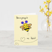 Je wordt een oom-gefeliciteerd kaart (Gele Bloem)