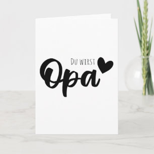 Je wordt een opa kaart