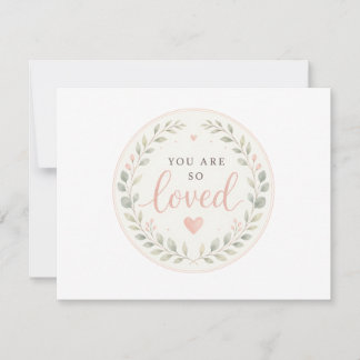 Je wordt liefgehad, cadeau voor pasgeborenen notitiekaartje