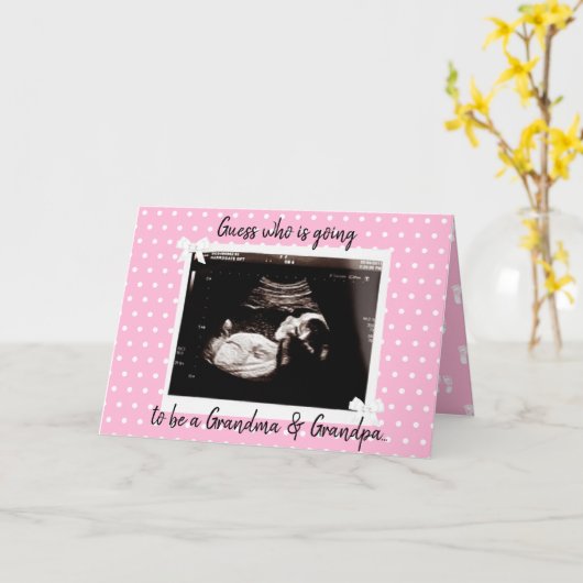 Je wordt oma en opa kaart (Gele Bloem)