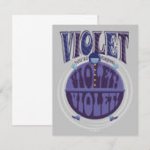 Je wordt paars, Violet! Notitiekaartje (Voorkant / Achterkant)