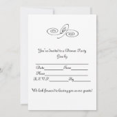 Je wordt uitgenodigd. (Dinner Party) Kaart (Achterkant)