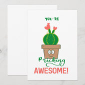 Je wrijft Geweldige! Hartelijk dank Bedankkaart (Voorkant / Achterkant)