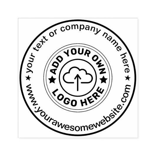 Je zakelijke Logo aangepaste tekst Rubberstempel (Afrduk)
