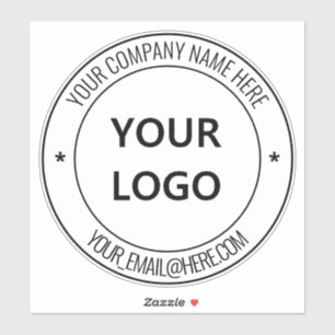 Je zakelijke Logo promotiestempel op maat Sticker