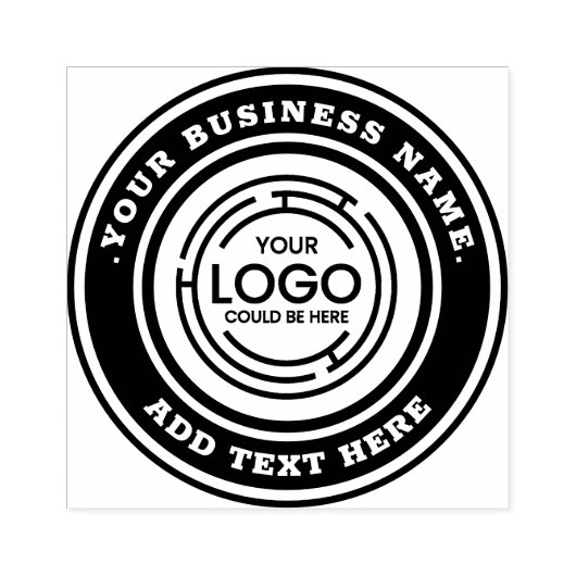 Je zakelijke Logo Rubberstempel (Afrduk)