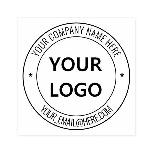 Je zakelijke Logo - Speciaal Rubberstempel (Afrduk)
