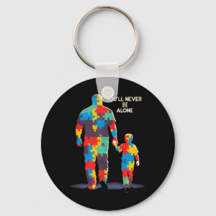 Je zal alleen zijn Vader Zoon Dochter Au bewustzij Sleutelhanger