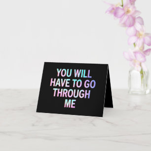 Je Zal Door Mij Moeten Gaan Funny LGBTQ Trans  Kaart